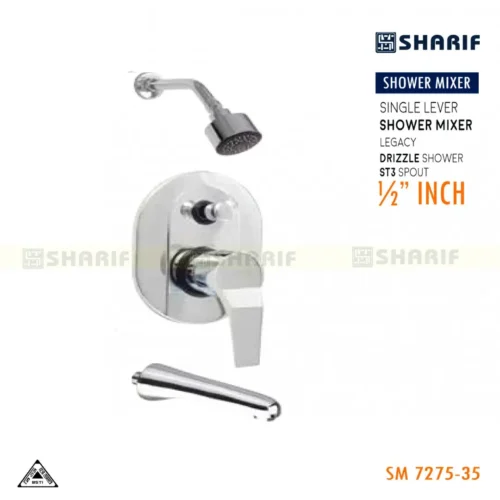 ½” SHOWER MIXER FULL SET SHARIF-LEGACY-7275-35