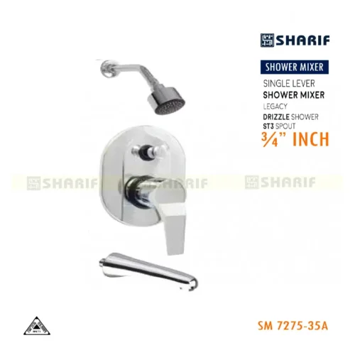 ¾” SHOWER MIXER FULL SET SHARIF-LEGACY-SM7275-35A