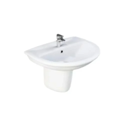 RAK KARLA HALF PEDESTAL MODERN DESIGNER BASIN AND PEDESTAL