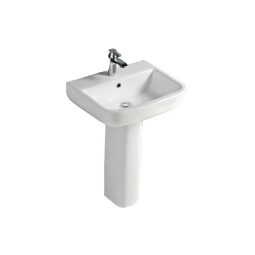 RAK-600 SERIES ALPINE WHITE PEDESTAL WASH BASINS