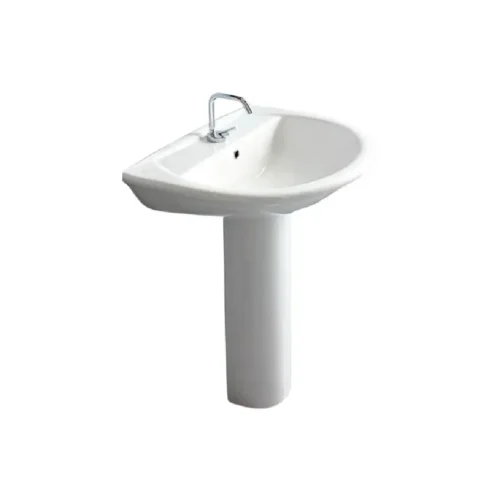 RAK 60 CM KARLA ALPINE WHITE PEDESTAL WASH BASINS