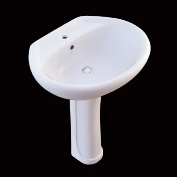 Rosa Margo Wash Basin With Pedestal (50 cm)