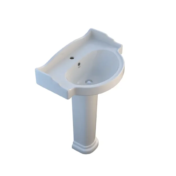 Rosa Viking Wash Basin With Pedestal 60 cm