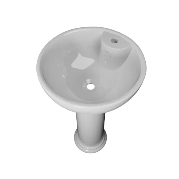 Rosa Super Moon Wash Basin Full Pedestal